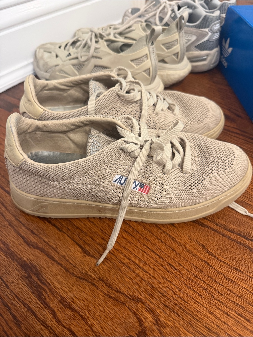 Autry Beige Knit Men’s Casual Sneakers size 42